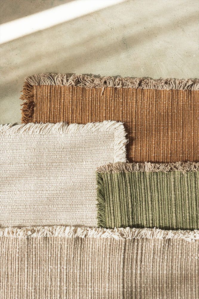 Handloom Area Rug Beige