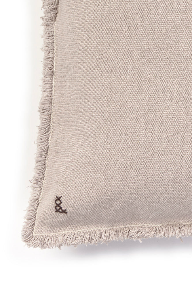 STONEWASHED SQUARE CUSHION NEW GREY