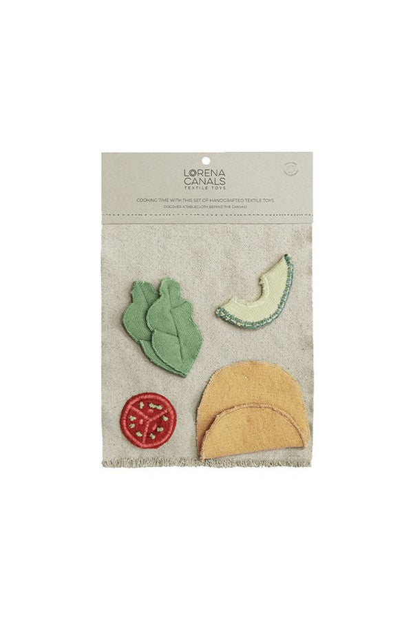 PLAYSET VEGGIE TACO-Textile Toys-By Lorena Canals-1