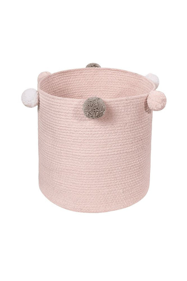 STORAGE BABY BASKET BUBBLY PINK-Basket-By Lorena Canals-1