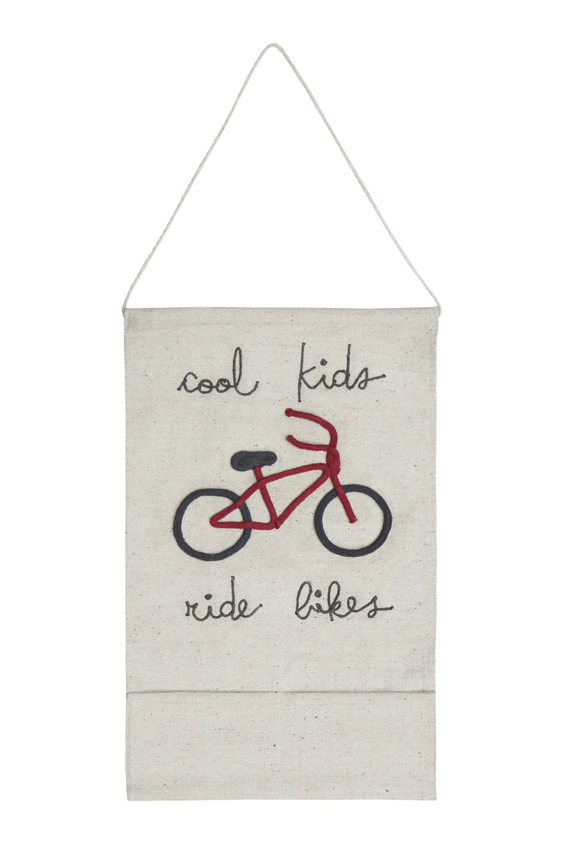 WALL POCKET HANGING COOL KIDS RIDE BIKES-Wall Decor-By Lorena Canals-1