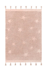 WASHABLE AREA RUG HIPPY STARS NUDE-Cotton Rugs-By Lorena Canals-1