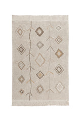 WASHABLE AREA RUG KAAROL EARTH-Cotton Rugs-By Lorena Canals-1