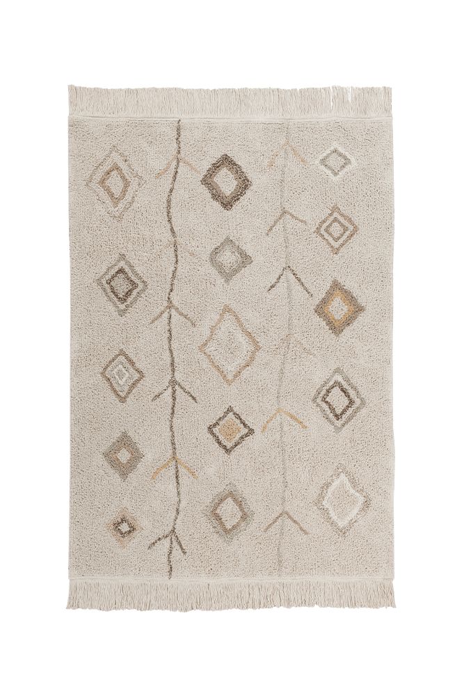 WASHABLE AREA RUG KAAROL EARTH-Cotton Rugs-By Lorena Canals-1
