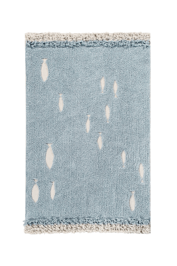 WASHABLE AREA RUG OCEAN SHORE-Cotton Rugs-By Lorena Canals-1