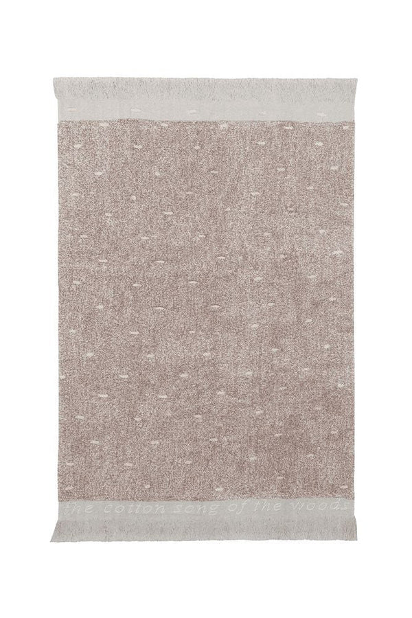 WASHABLE AREA RUG WOODS SYMPHONY LINEN-Cotton Rugs-By Lorena Canals-1
