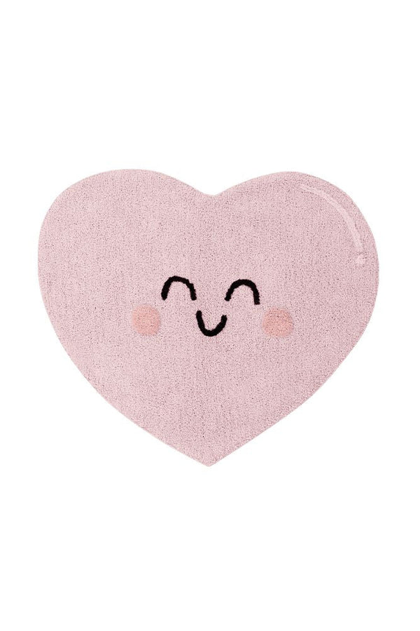 WASHABLE COTTON RUG HAPPY HEART-Cotton Rugs-By Lorena Canals-1