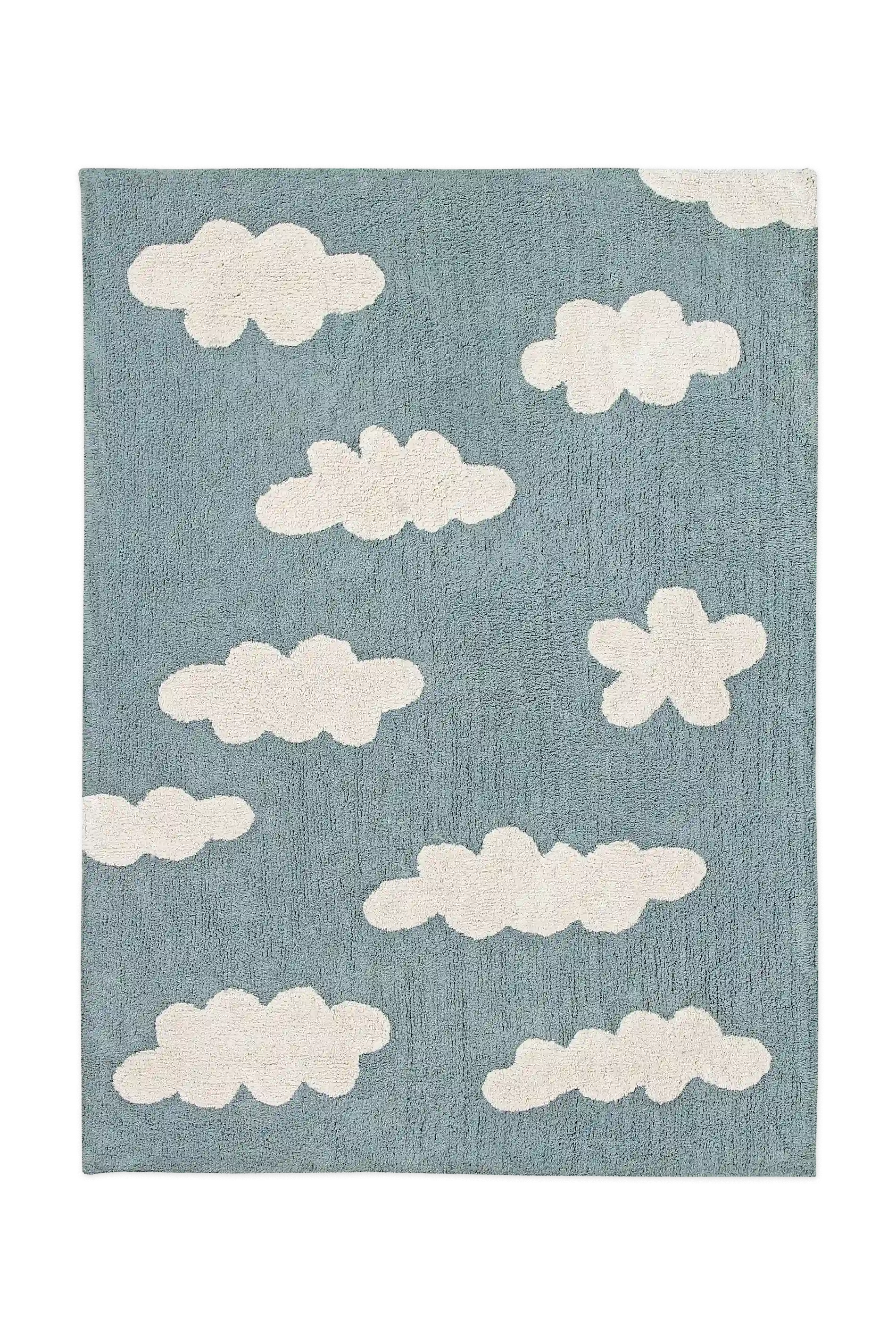 Washable Area Rug Clouds Blue – Lorena Canals | Official Website