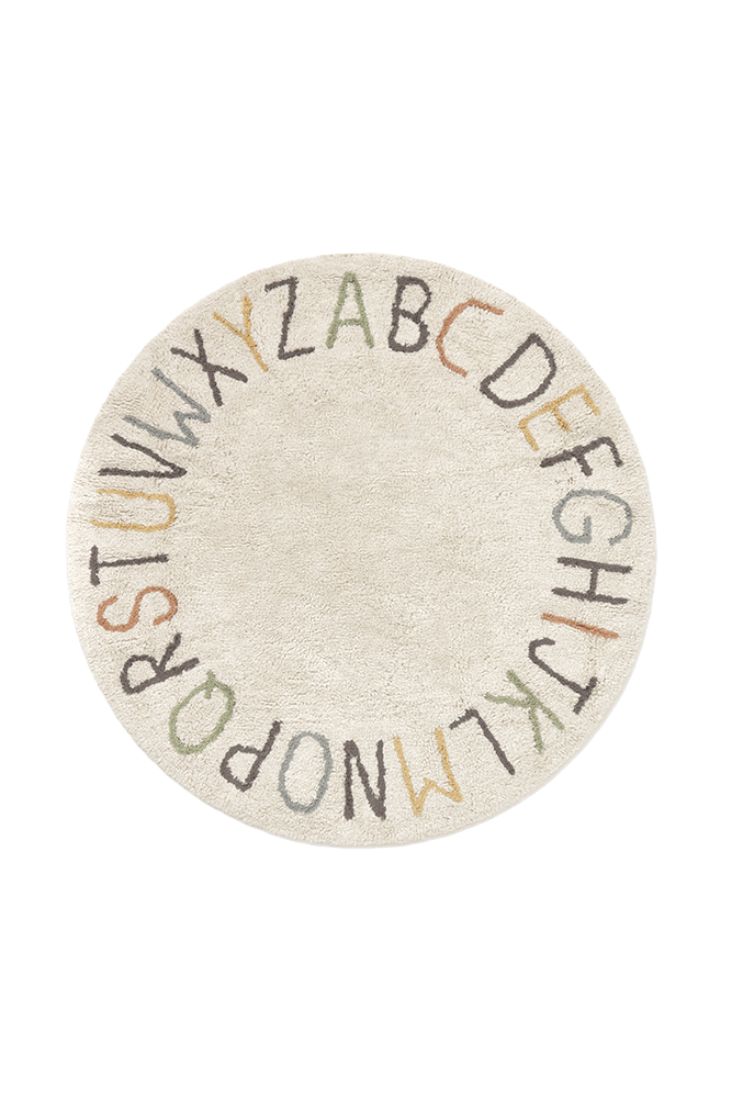 Washable Play Rug ABC color and letters – Lorena Canals | Official