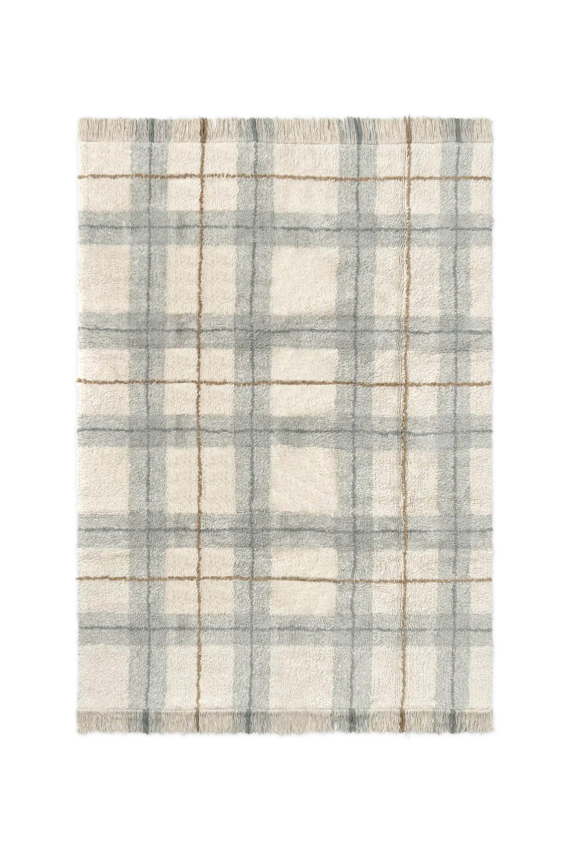 WASHABLE RUG TARTAN BLUE SAGE – Lorena Canals | Official Website