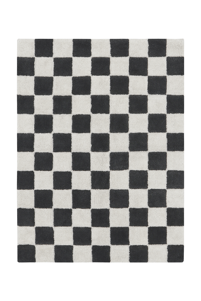 Washable Rug Kitchen Tiles Dark Grey Lorena Canals USA