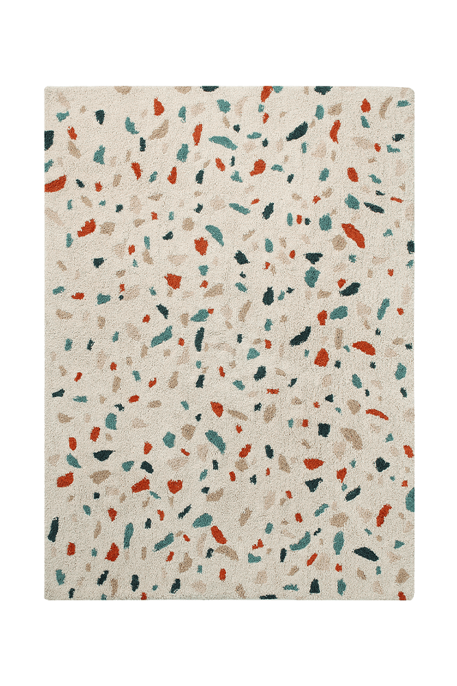 Lorena Canals Tappeto Lavabile Terrazzo, Marmo - 100% cotone (140 x 200 cm)  unisex