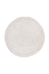 WOOLABLE ROUND RUG ARCTIC CIRCLE WHITE-Wool Rugs-By Lorena Canals-1