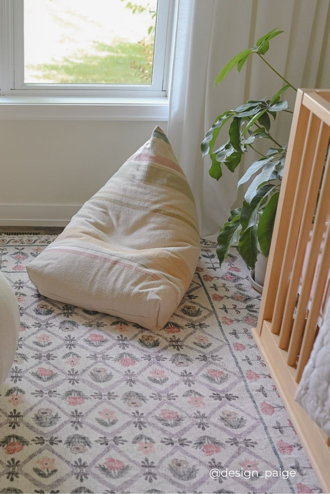 SMALL POUF CLEO MULTI STRIPE