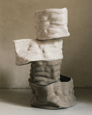 STONEWASHED BASKET TALL NATURAL