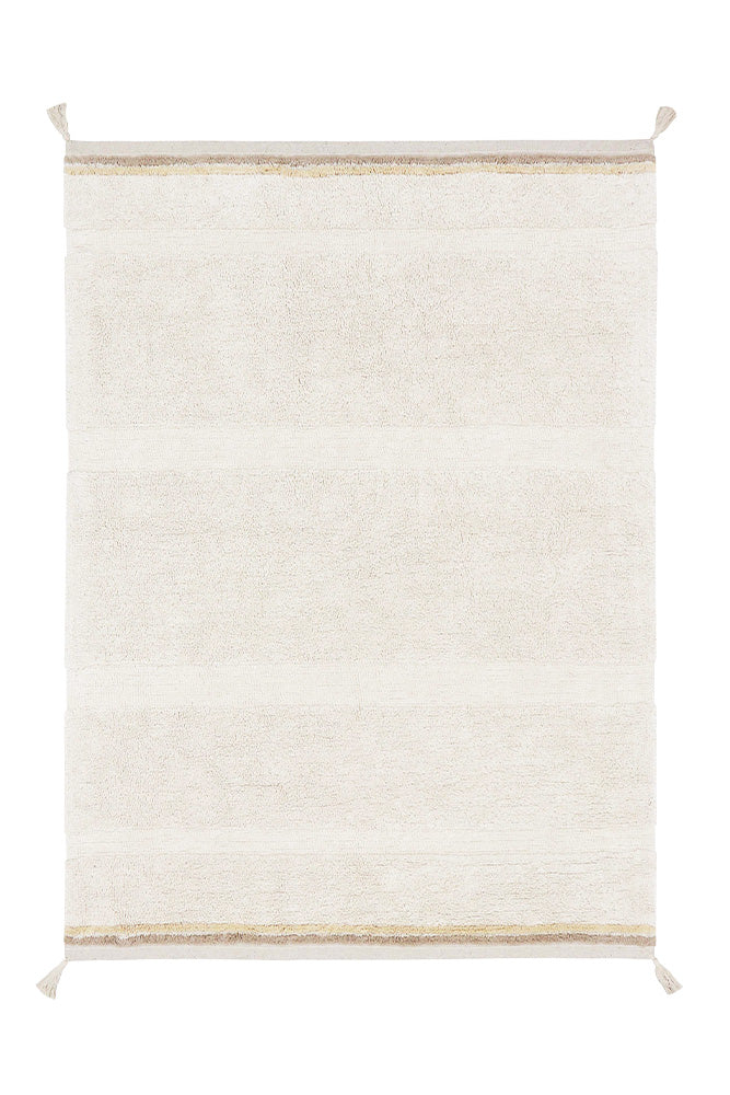WASHABLE RUG BLOOM NATURAL