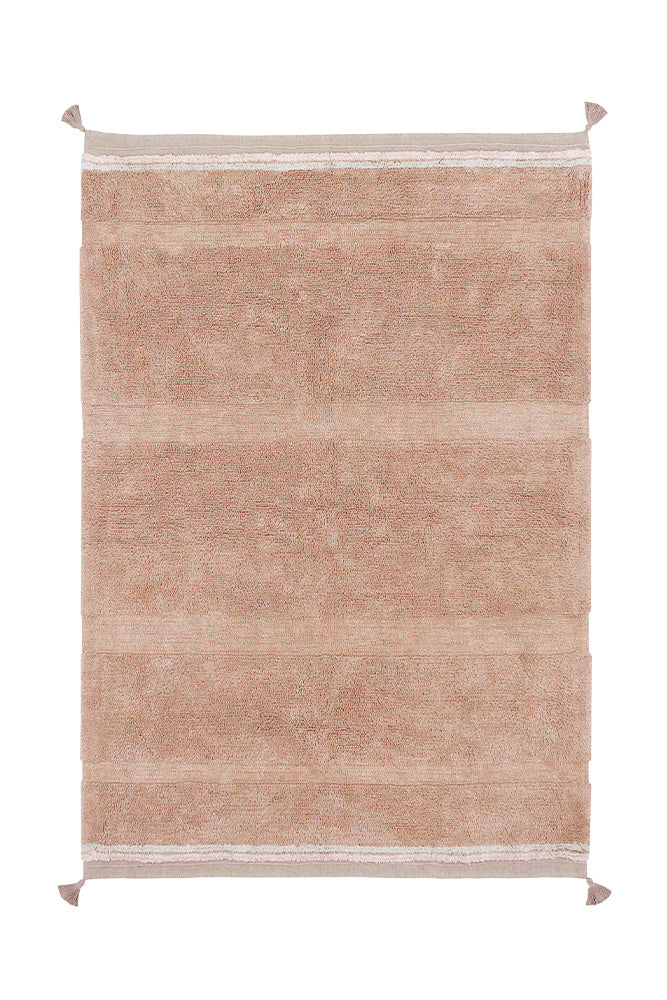 WASHABLE AREA RUG BLOOM ROSE