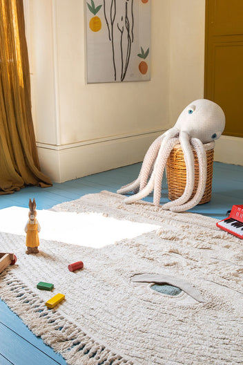 WASHABLE RUG WHALE X BIGSTUFFED