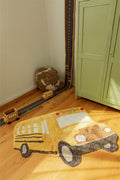 Washable Rug School Bus