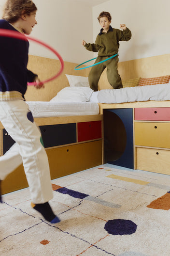 WASHABLE RUG GEOMETRICAL SHAPES