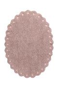 WASHABLE OVAL RUG PINE CONE NUDE
