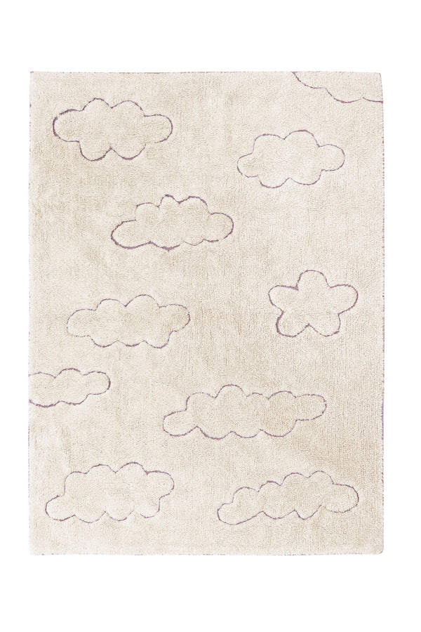 RUGCYCLED WASHABLE AREA RUG CLOUDS