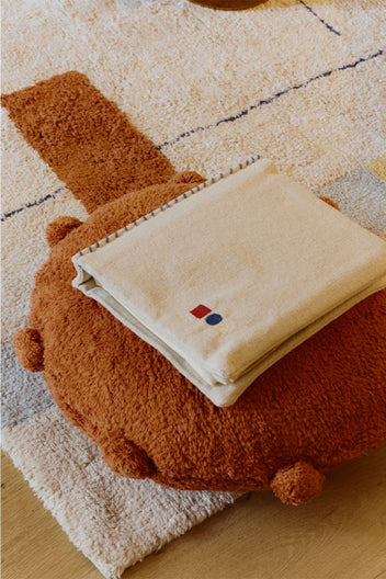 FLOOR CUSHION BUBBLY TERRACOTA