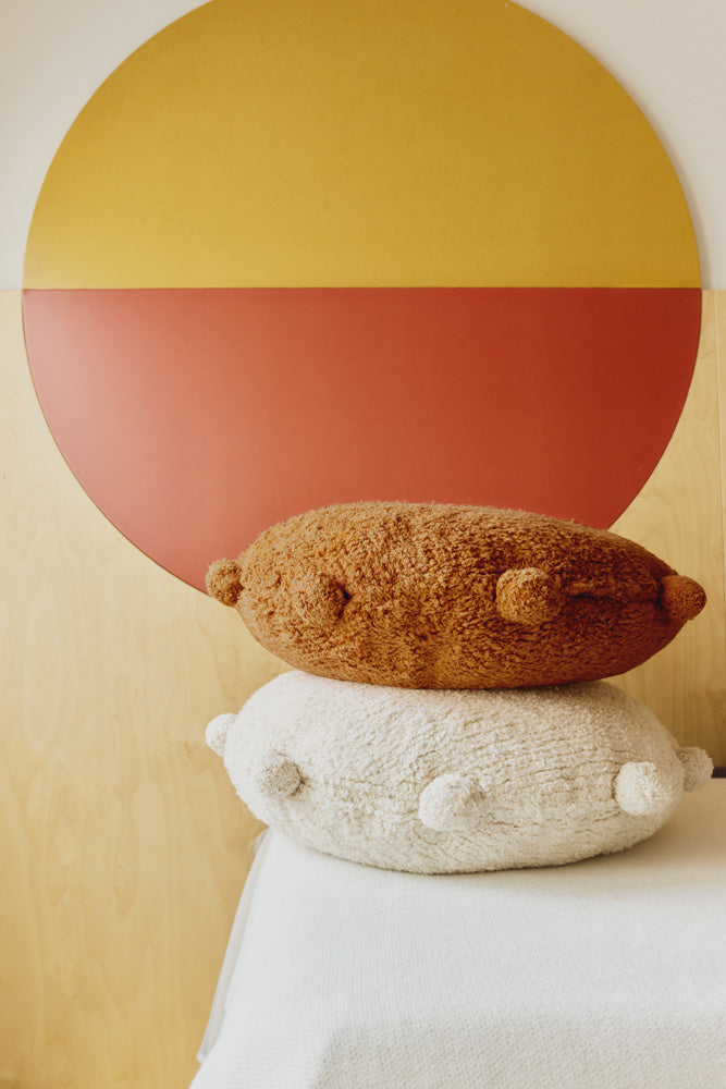 FLOOR CUSHION BUBBLY TERRACOTA