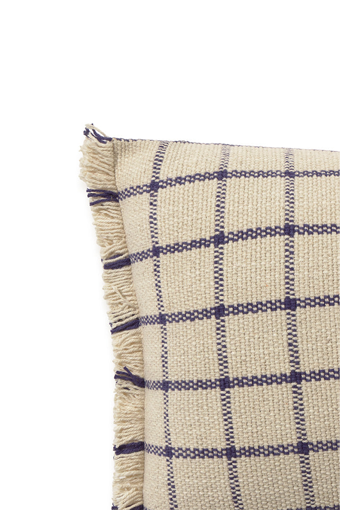 CUSHION GEO BLOCK NATURAL