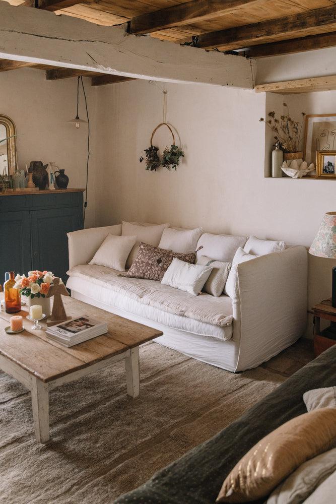 WOOL AREA RUG STEPPE BEIGE