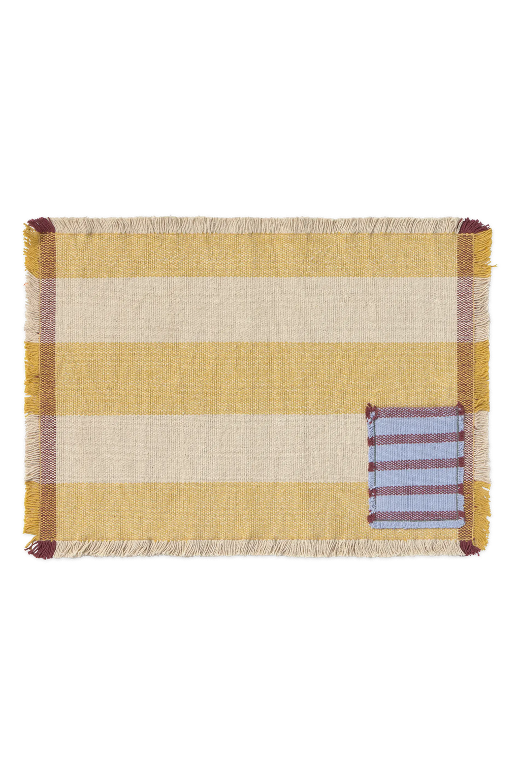 SET OF 2 HANDLOOM PLACEMATS POCKET HONEY