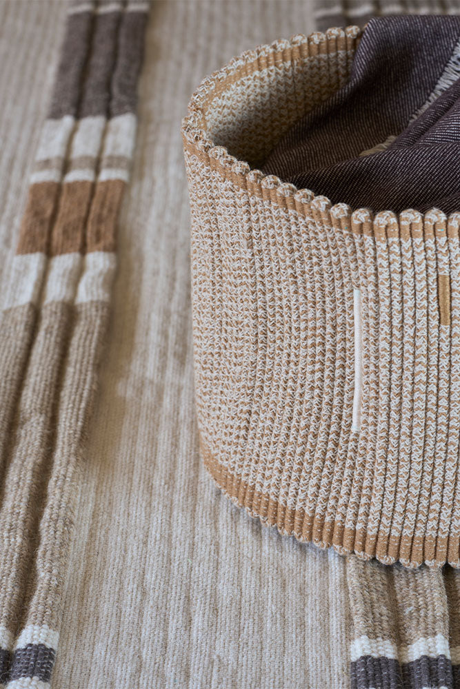 HANDLOOM BASKET VERTICAL NATURAL