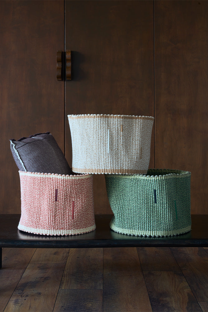 HANDLOOM BASKET VERTICAL NATURAL