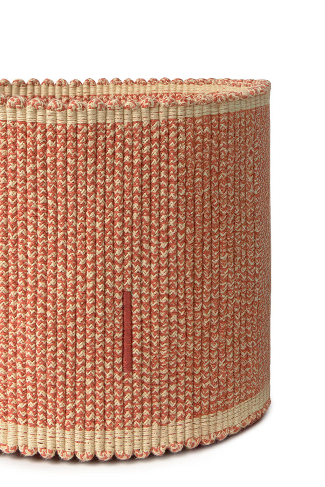 HANDLOOM BASKET VERTICAL TERRACOTA