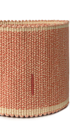 HANDLOOM BASKET VERTICAL TERRACOTA