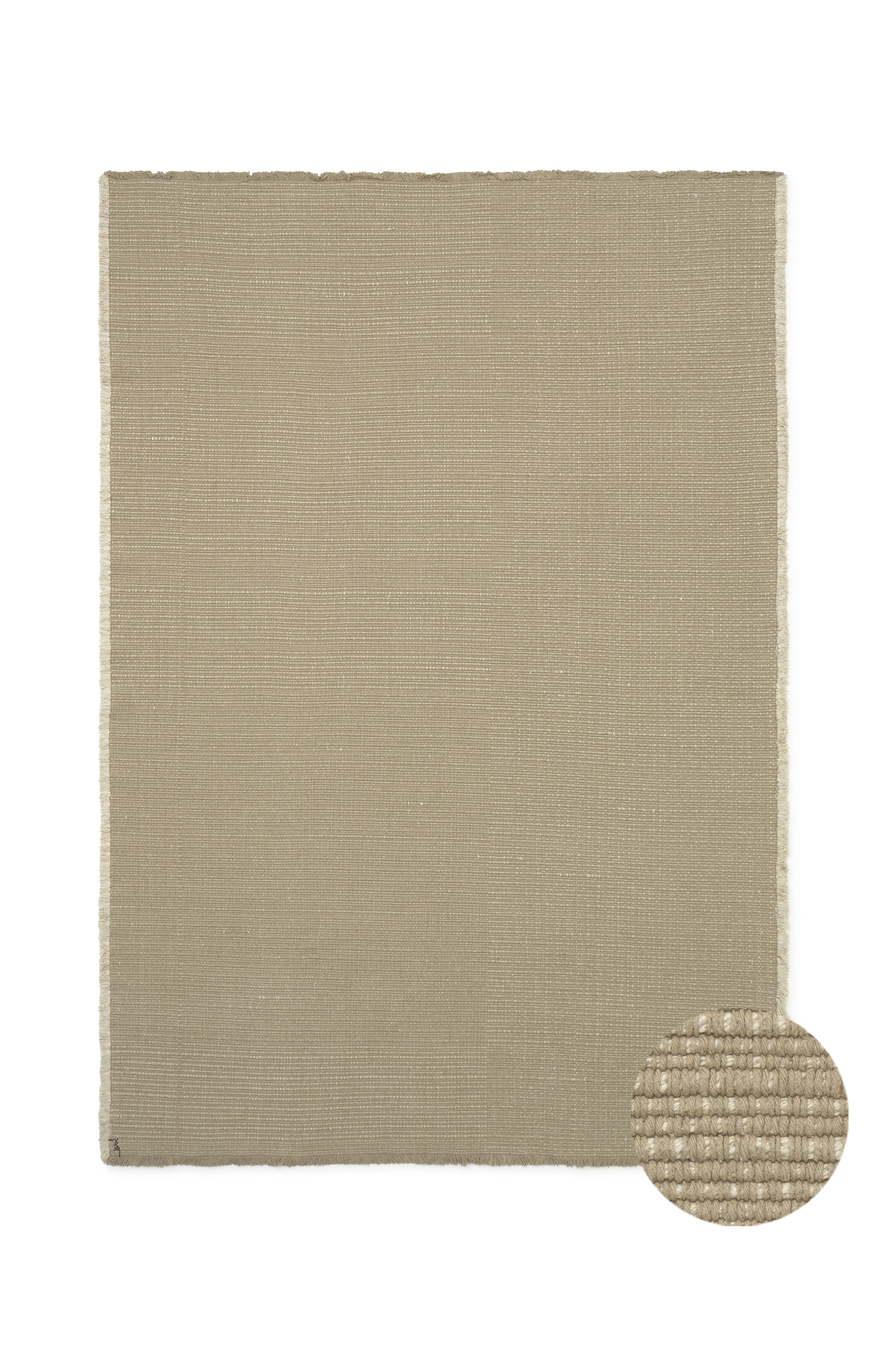 Handloom Area Rug Beige