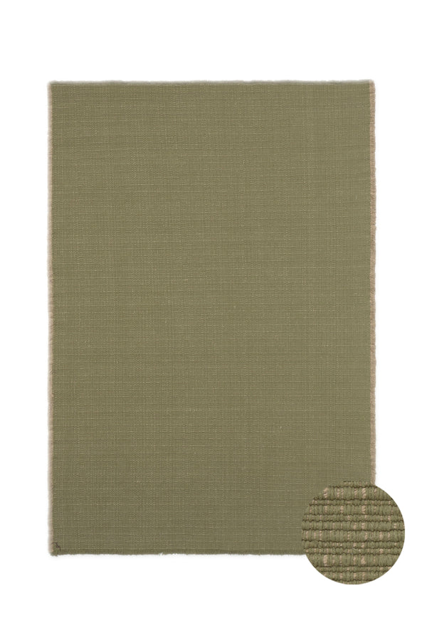 Handloom Area Rug  Kaki