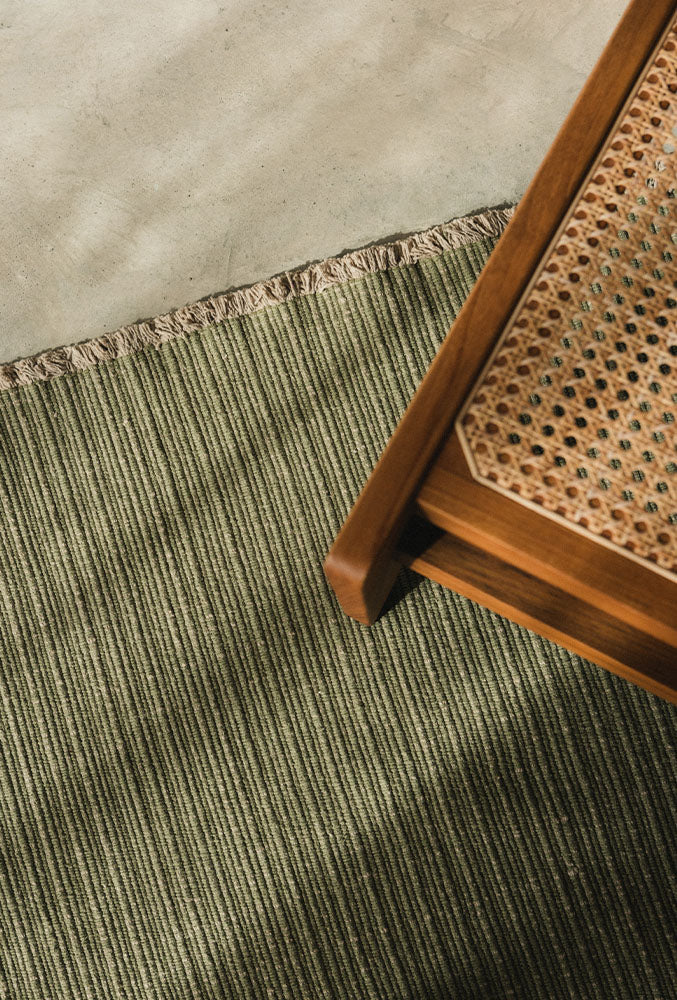 Handloom Area Rug  Kaki