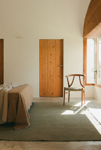 Handloom Area Rug  Kaki