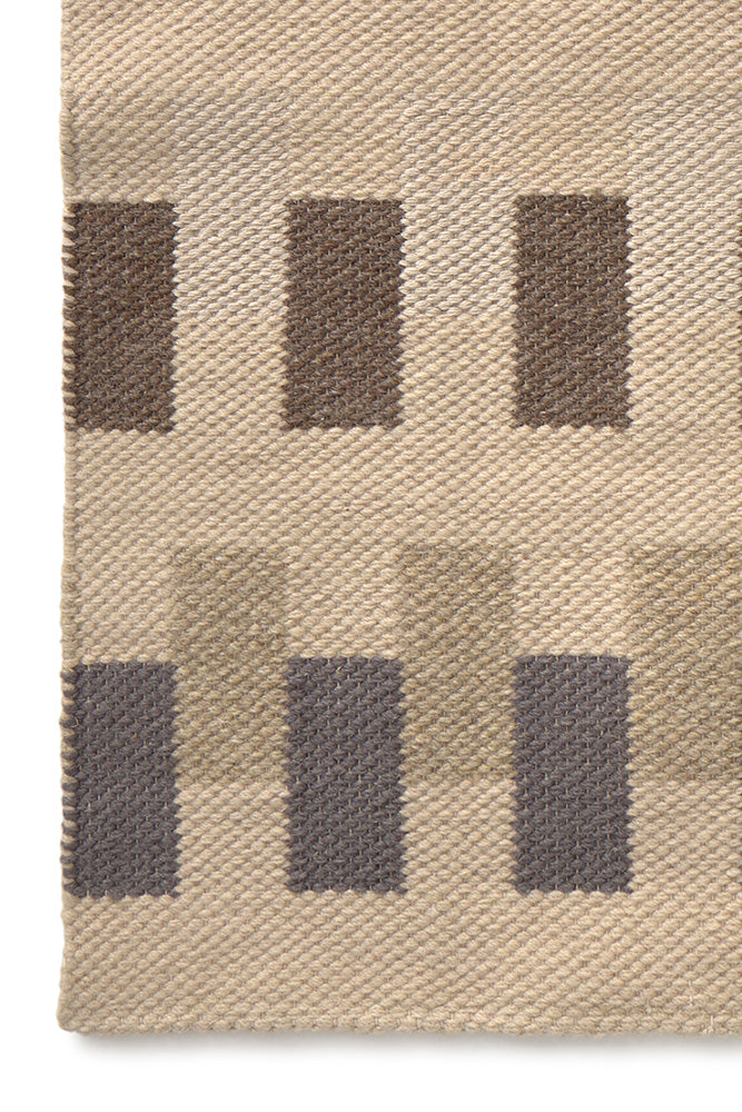 HANDLOOM RUNNER RUG INTERSECTING NATURAL