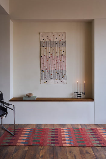 HANDLOOM RUNNER RUG INTERSECTING SIENNA