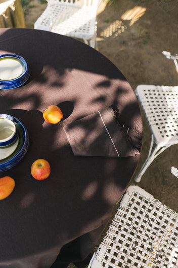 HANDLOOM NAPKINS CAFÉ (SET OF 4)
