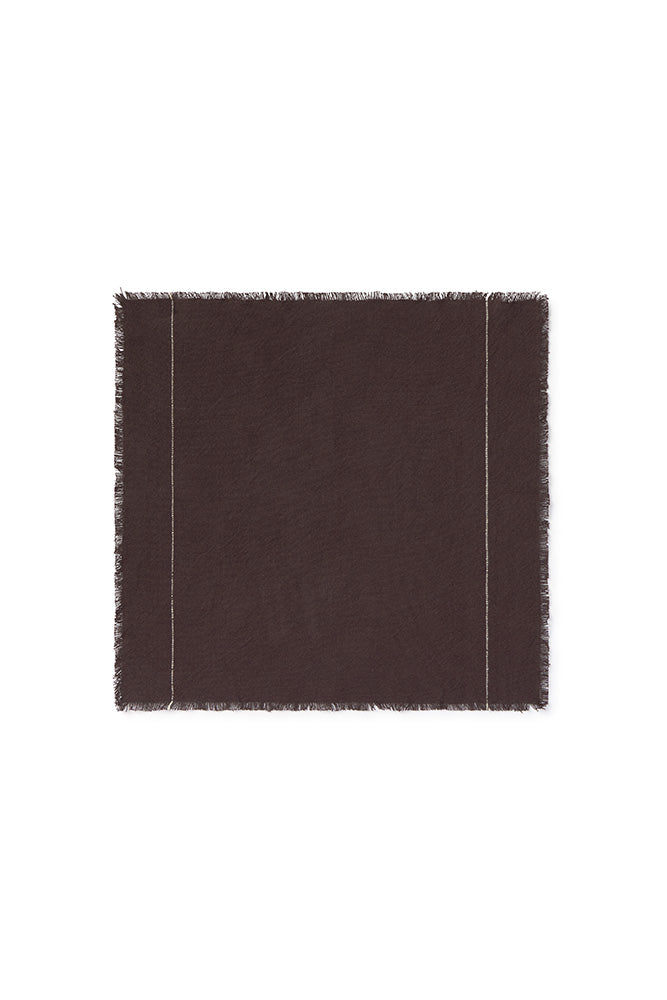 HANDLOOM NAPKINS CAFÉ (SET OF 4)