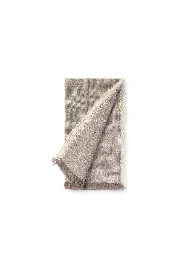 HANDLOOM NAPKINS GREIGE (SET OF 4)