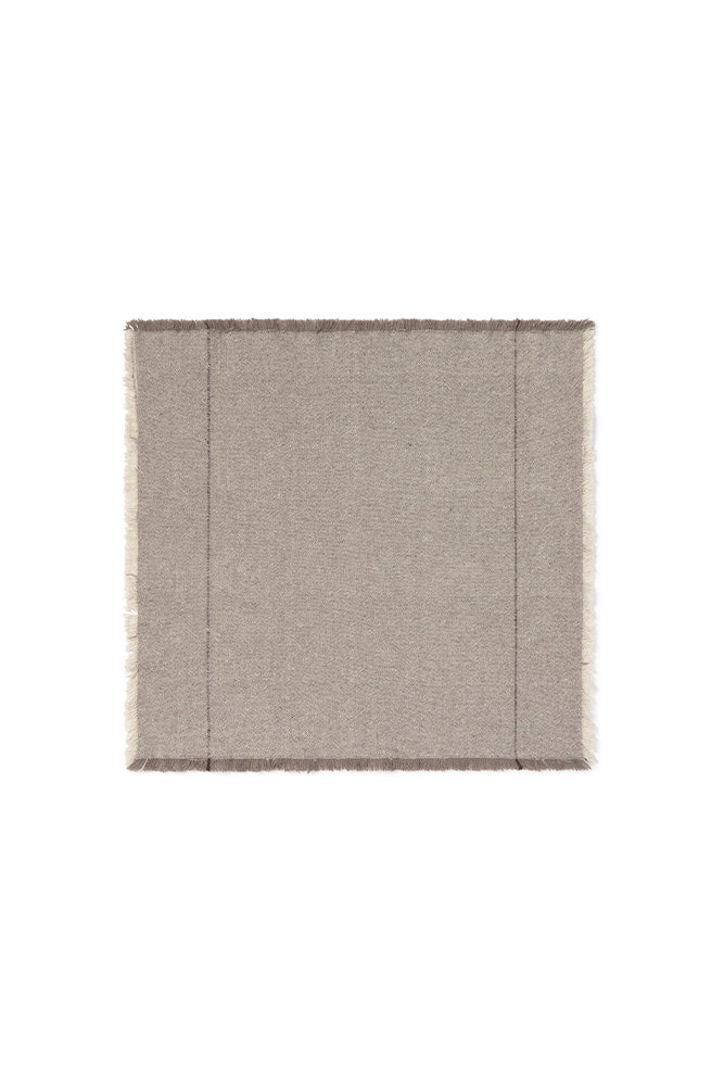 HANDLOOM NAPKINS GREIGE (SET OF 4)