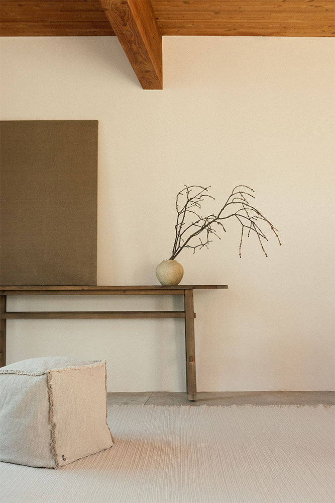 Handloom PUFF Beige