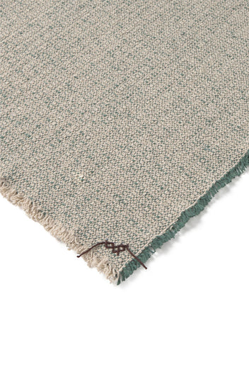Handloom Placemats Natural and Duck Green (Set of 4)