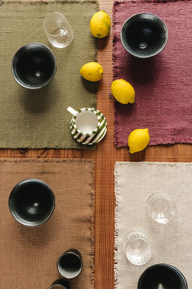 Handloom Placemats Ochre (Set of 4)