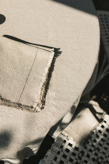 HANDLOOM TABLECLOTH GREIGE
