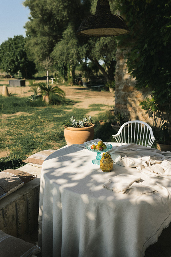 HANDLOOM TABLE CLOTH NATURAL